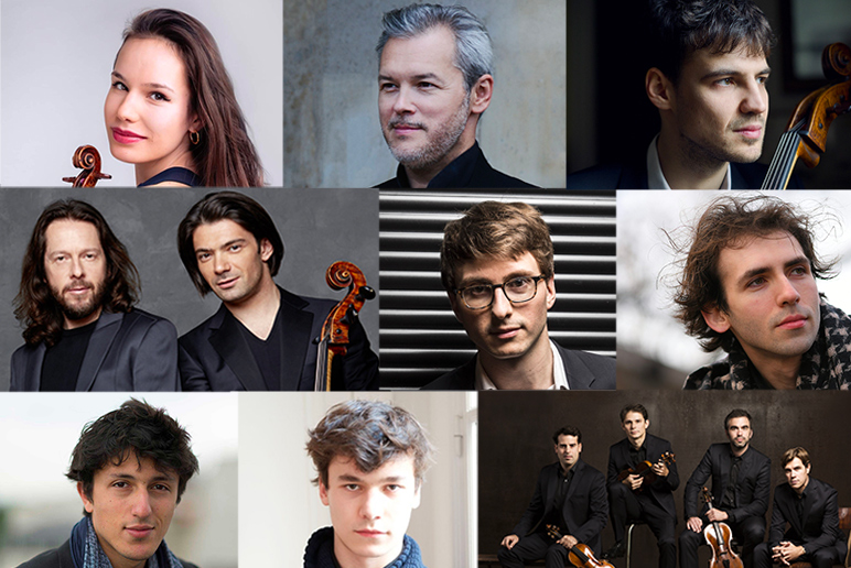 Raphaëlle Moreau, Vadim Repin, Gautier Capuçon, Victor Julien-Laferrière, Guillaume Bellom, Frank Braley, Ismaël Margain, Jérémie Moreau