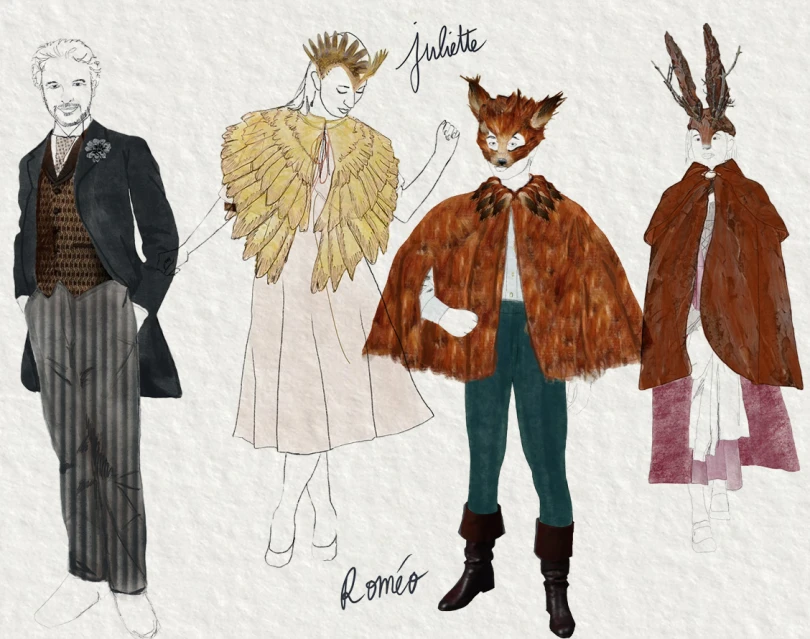 Dessins des costumes © Marion Rebmann