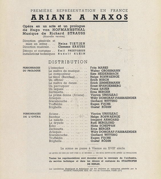 Affiche Ariane à Naxos