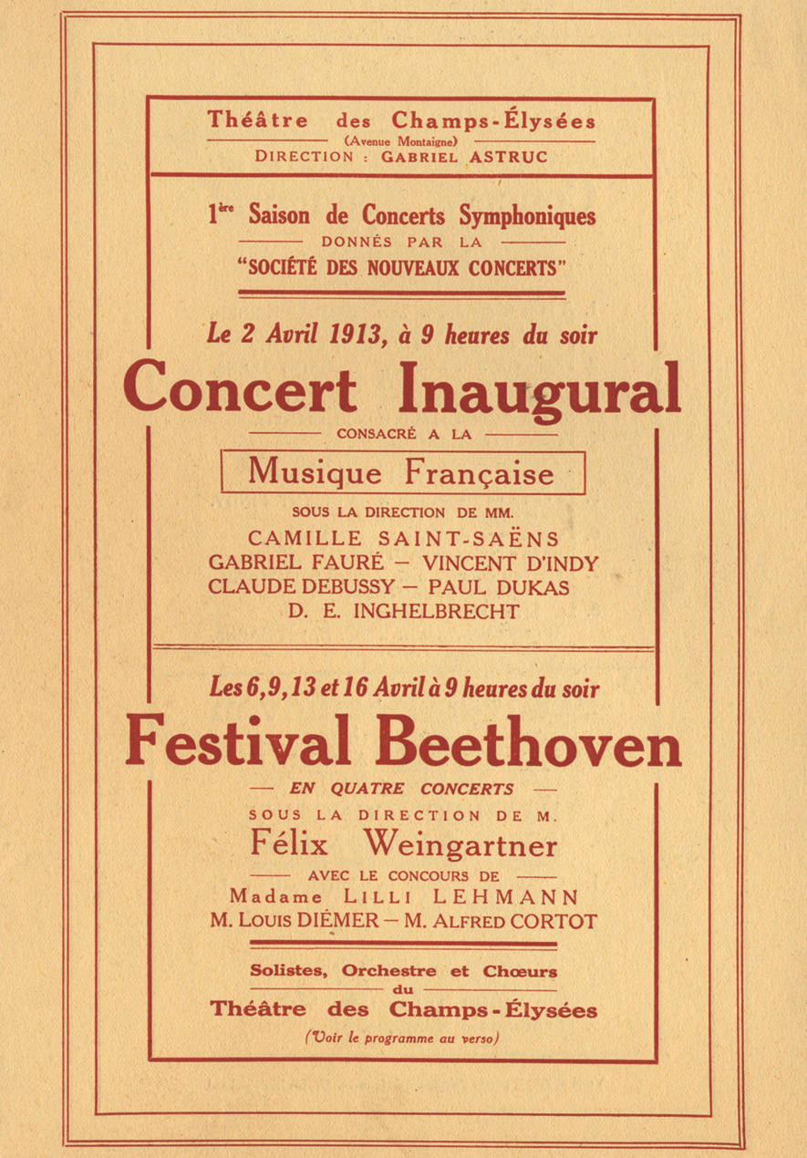 Concert unaugural du TCE